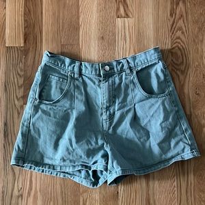 BDG Urban Outfitters Teal High Waisted Shorts Size 27